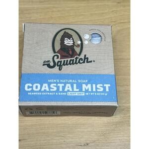 Dr Squatch Men's Natural Soap Coastal Mist 5 oz bar